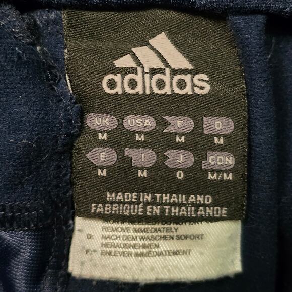 Adidas Track Pants Men’s Medium Navy Blue 3 Stripes Oversized CW5040 - Picture 3 of 8